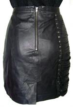 Nederdel i skind  bag